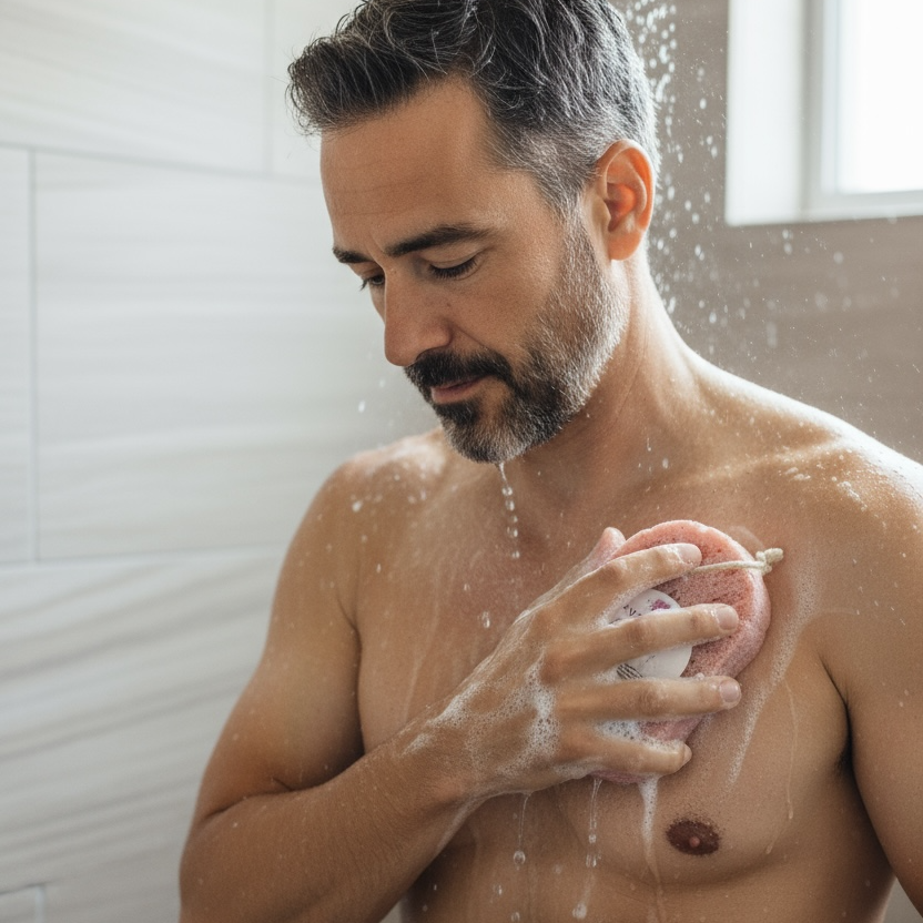 Goat’s Milk Soap Infused Sponge- The Perfect Man Scented