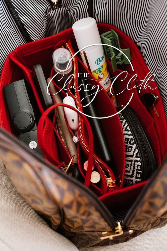 Tote Bag Purse Organizer Insert - Red RTS