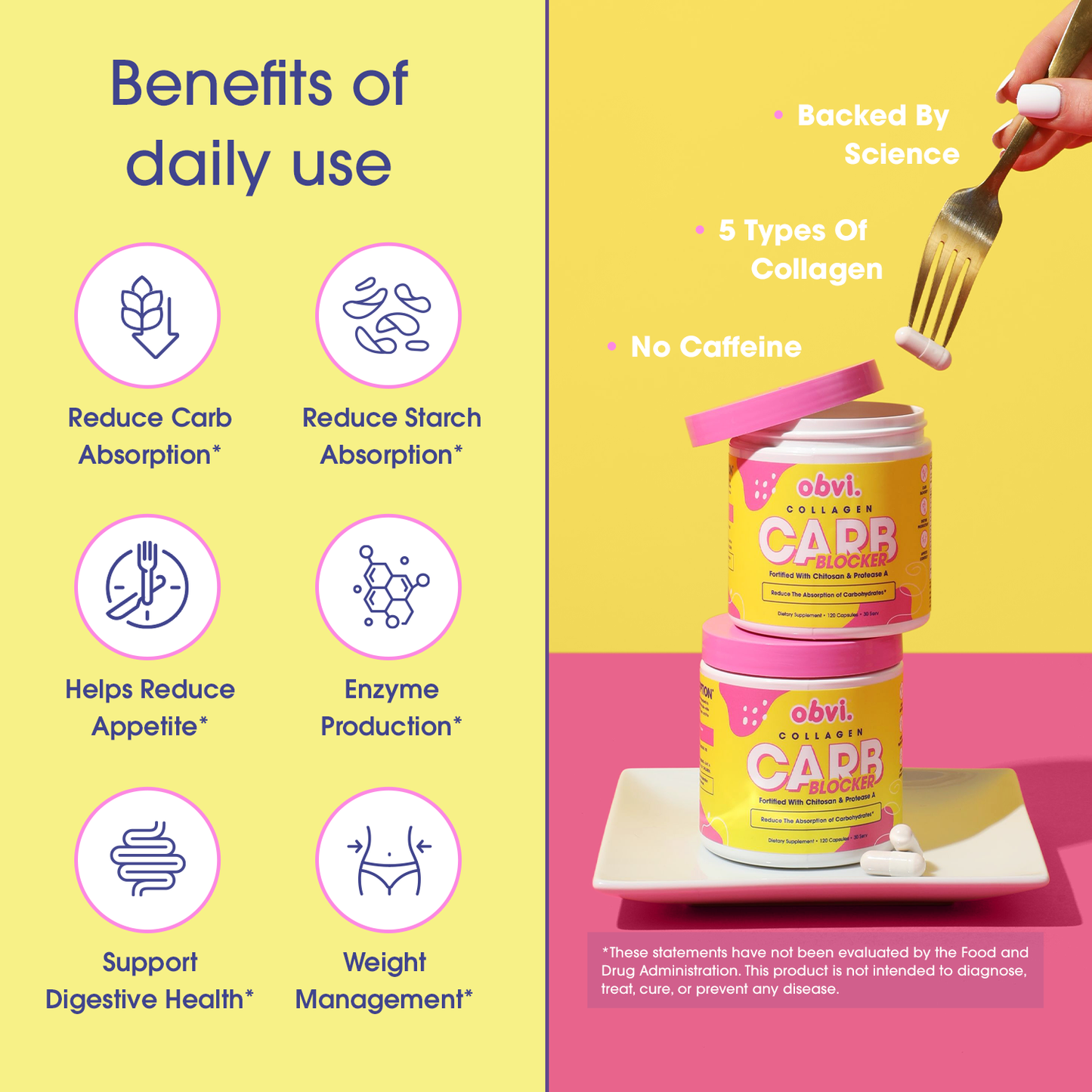 Obvi Collagenic Carb Blocker & Appetite Suppressor