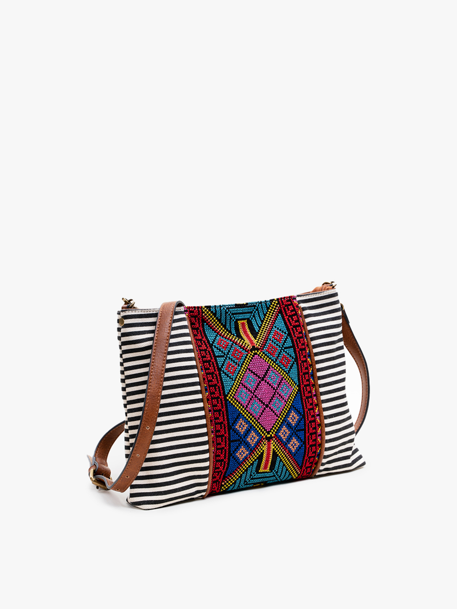 Felicity Aztec Embroidered Crossbody | M1979