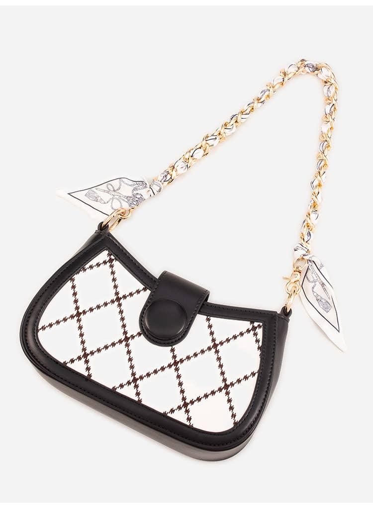 411 Metallic Scarf Hand-Woven Bag Strap
