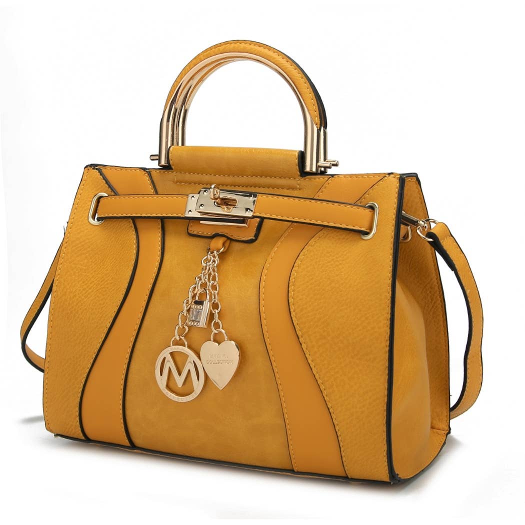 387 MKF Cassia Women's Medium Satchel Handbag Vegan Leather