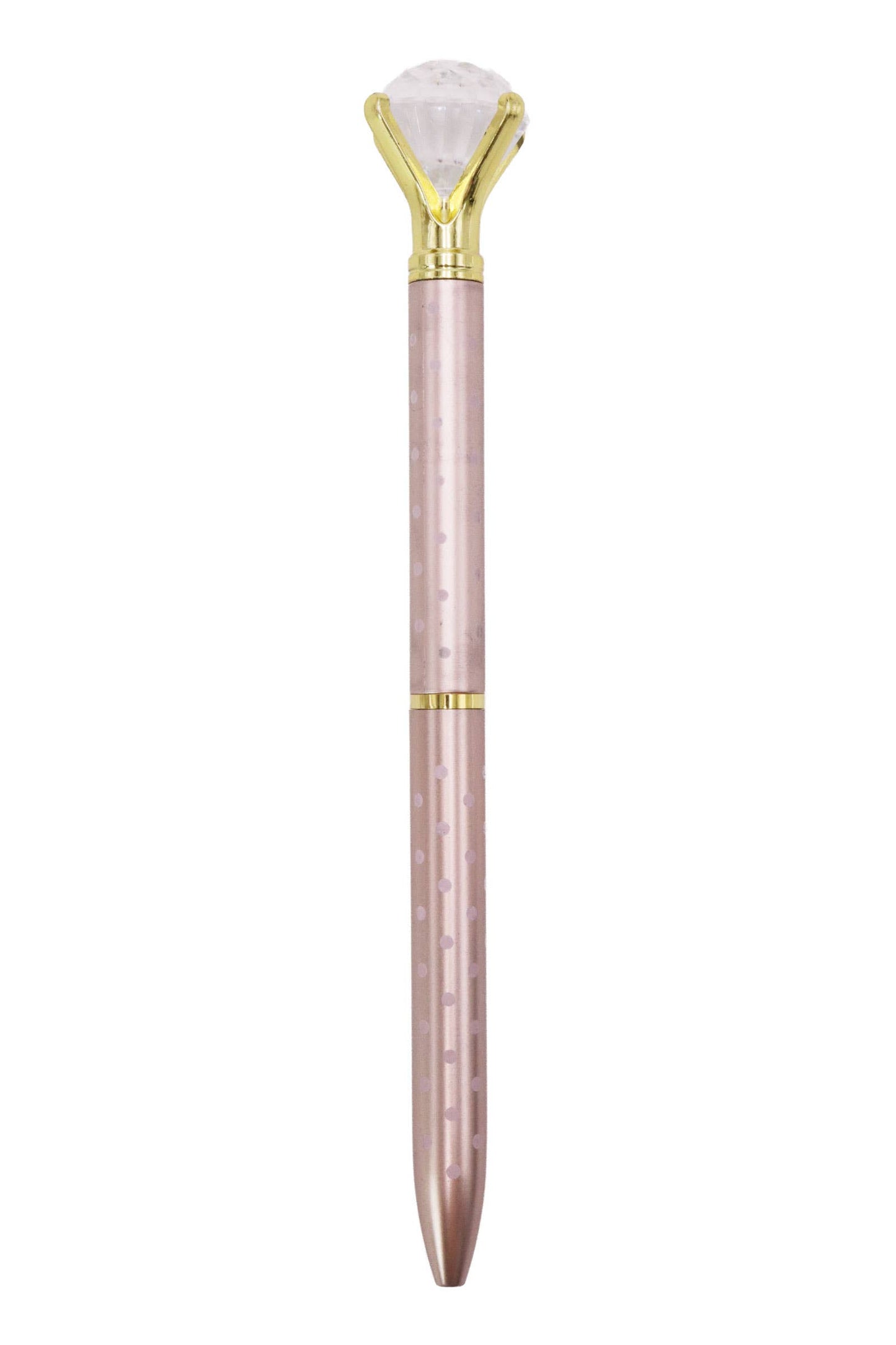 Bling Diamond Metallic Polka Dot Pen -