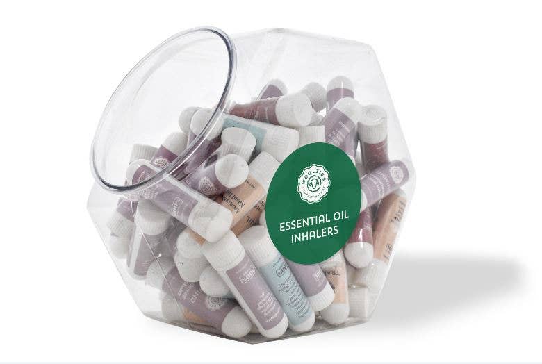NEW!! 48 Essential Oil Inhalers w Jar BULK!