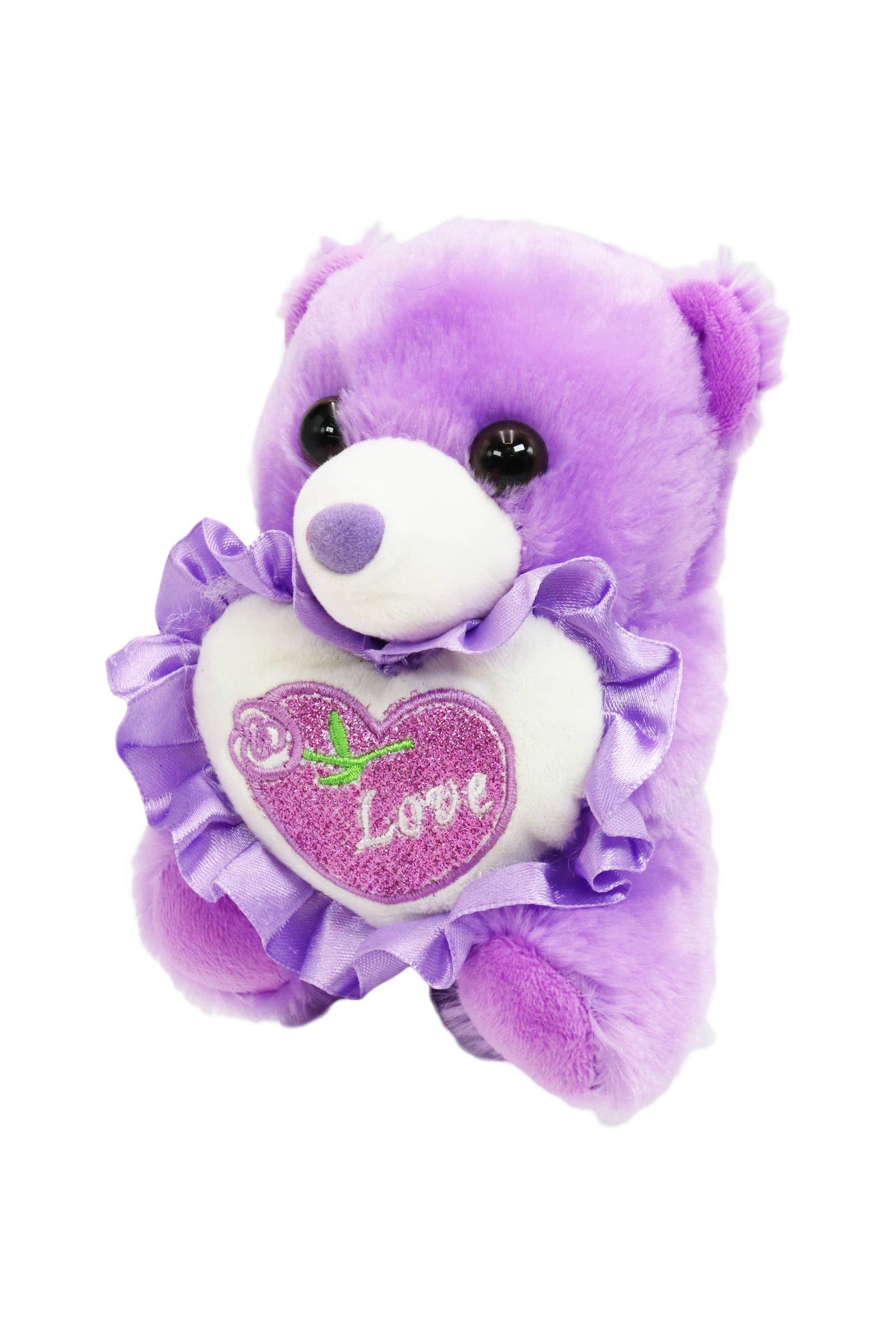 Love Heart Teddy Bear Plush Stuffed Toy - 6 Inch