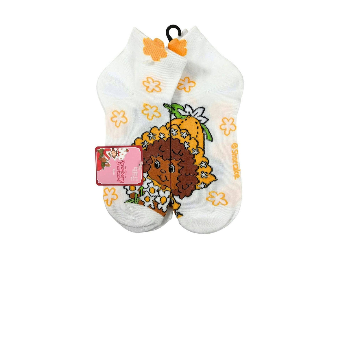 Strawberry Shortcake Shorty Socks - White Sz 9–11