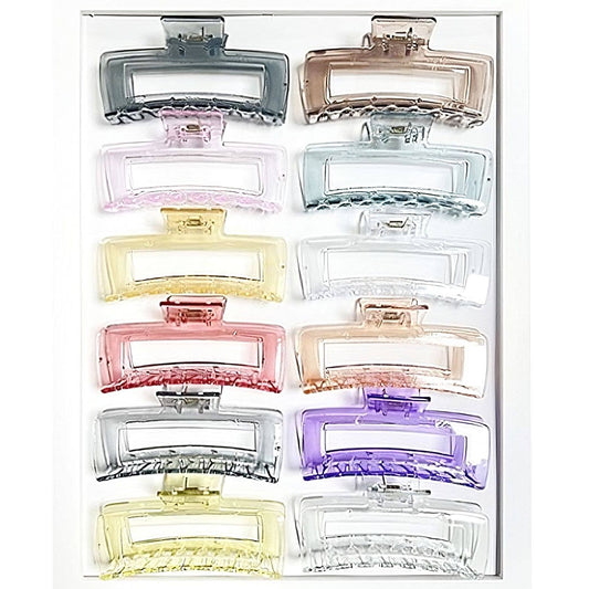 Rectangle Acrylic Jaw Hair Clip