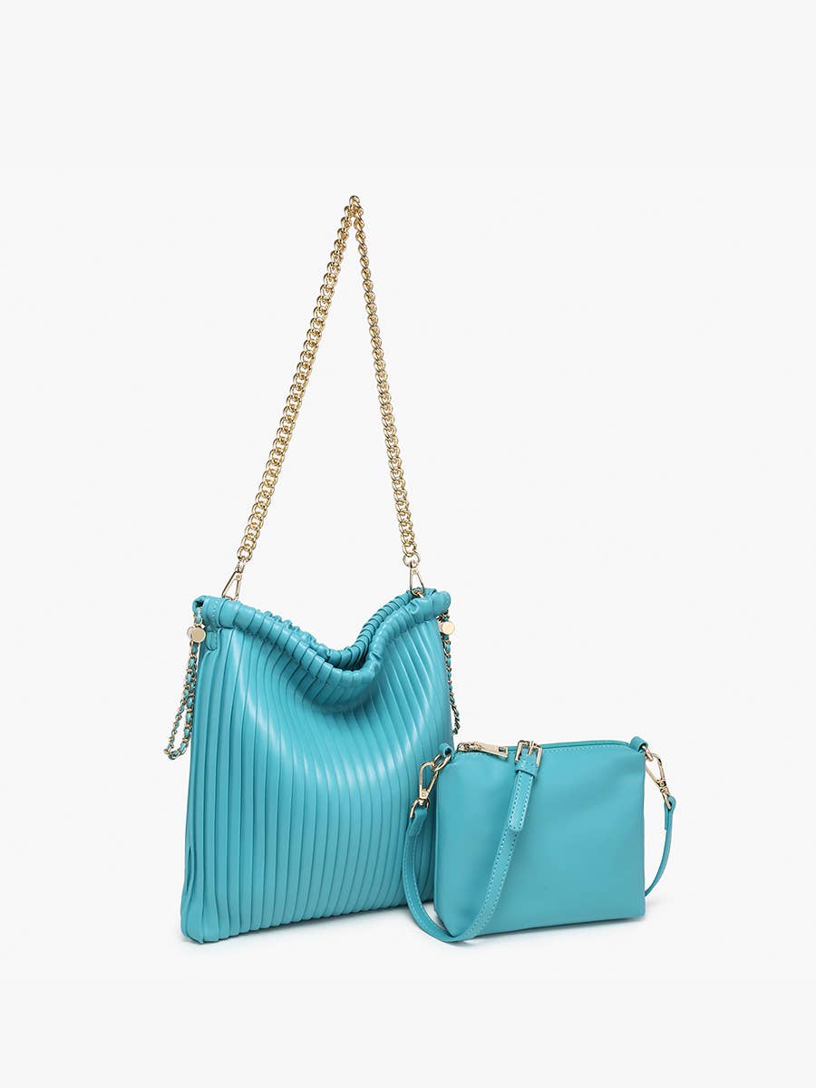 Singapore Pleated Bucket Bag – Chain Strap | JN2584