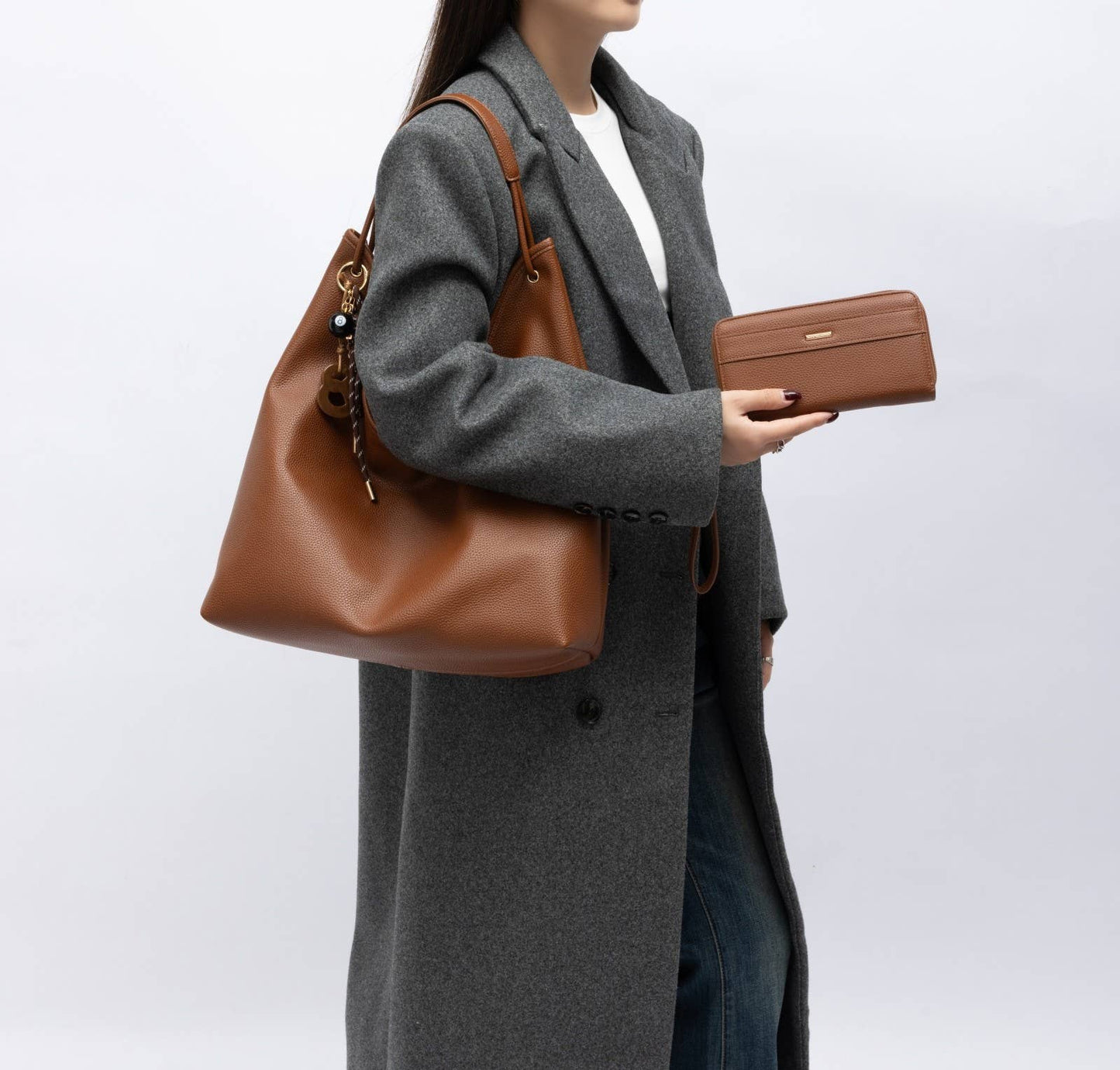 MKF Eloa Women's Hobo Bag with Wallet- 2-piece set by Mia K