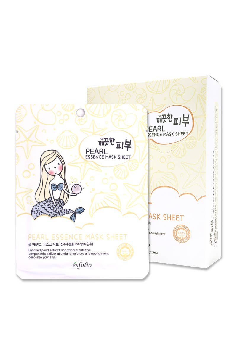 2836 Esfolio ESMPPUPEAL Pearl Essence Facial Mask Sheet