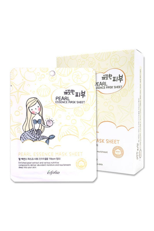 2836 Esfolio ESMPPUPEAL Pearl Essence Facial Mask Sheet