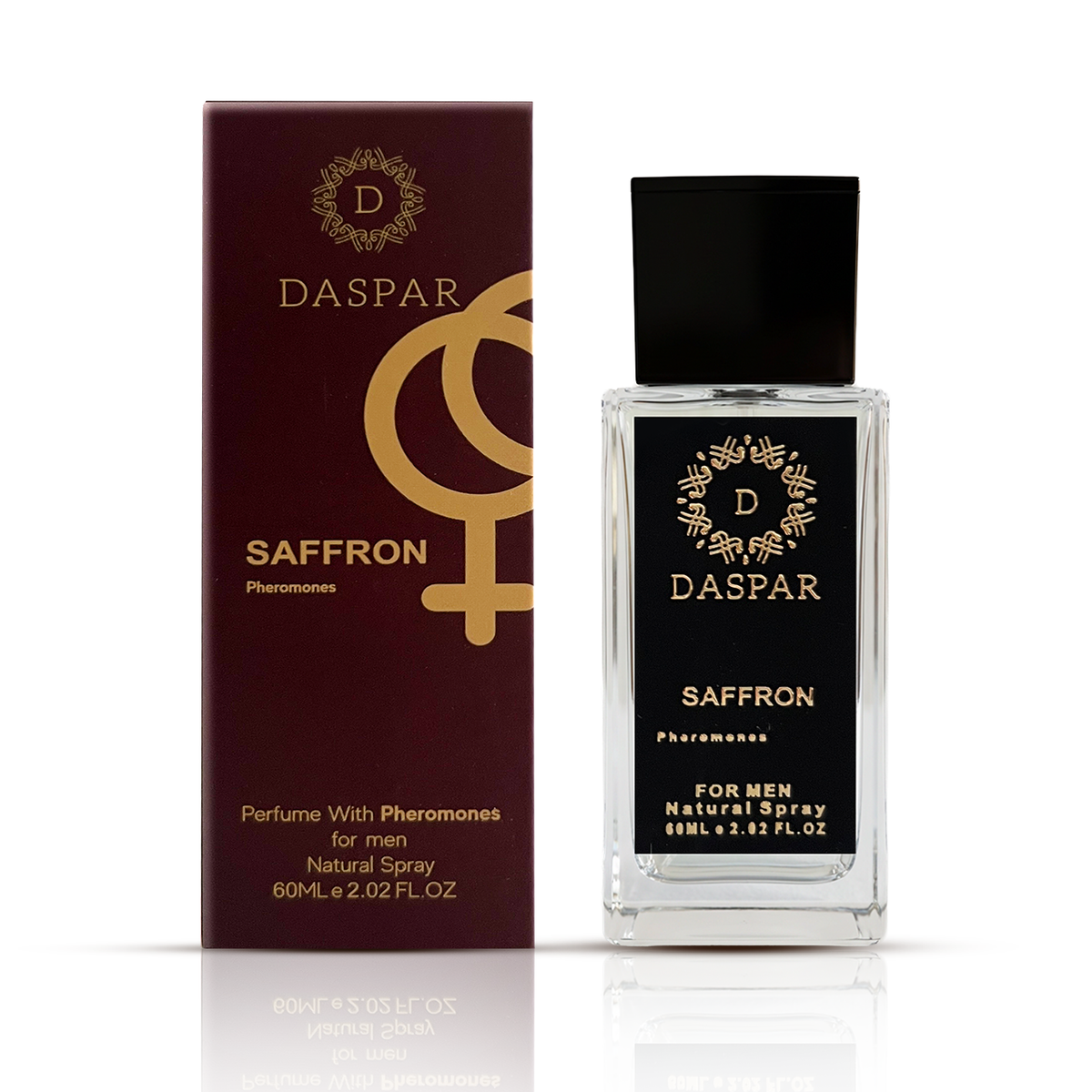 DASPAR SAFFRON MEN PERFUME WITH PHE.RO.MO.NES 2.02 OZ