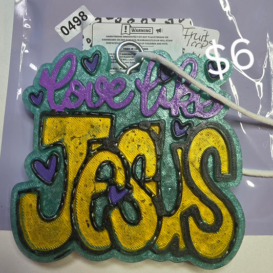 498 Freshie Clearance  love like Jesus Fruit Loops
