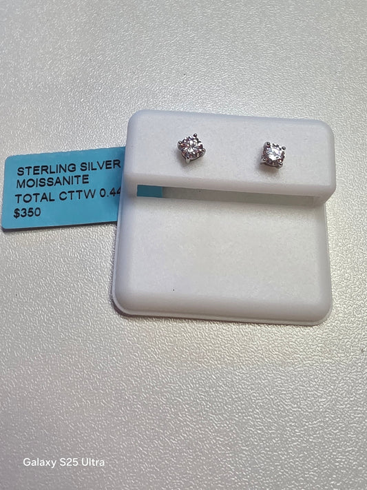 507 .925 Moissanite Studs .44ctw