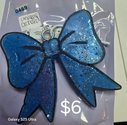 469 Freshie Clearance Blue Bow pineapple orchid