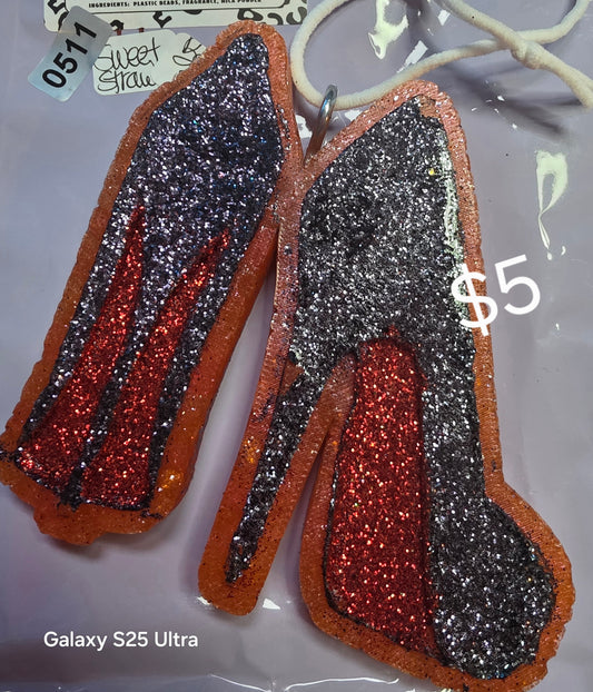 511 Freshie Clearance glitter black heal red bottom sweet strawberry