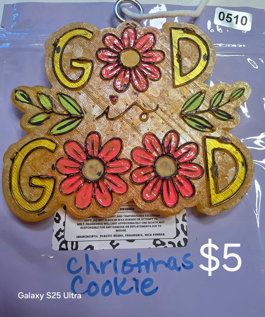 510 Freshie Clearance God is Good Christmas/Sugar Cookie