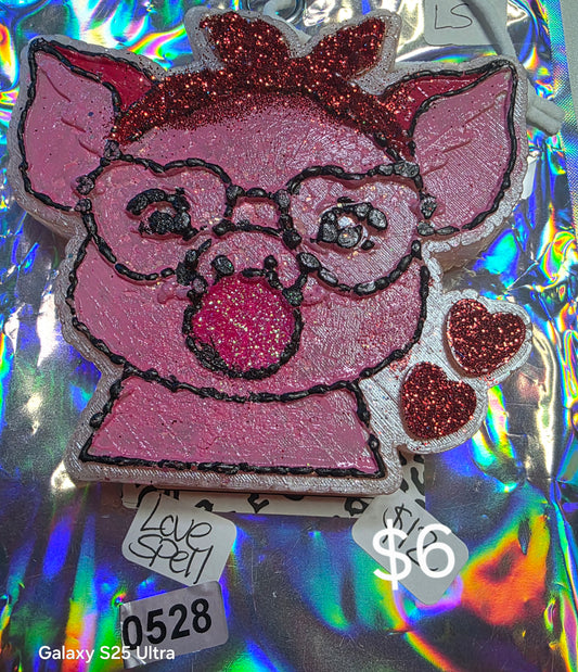 528 Freshie Clearance Pig bubble  Love Spell
