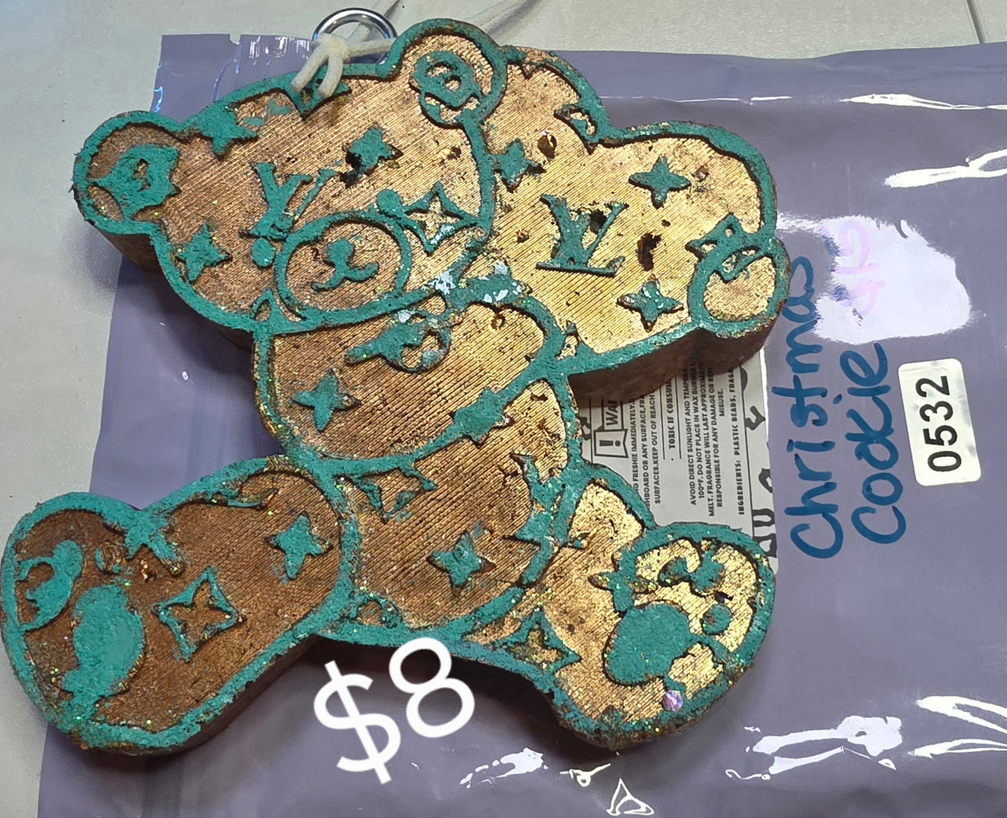 532 Freshie Clearance  TeadyBear lv Christmas/Sugar Cookies